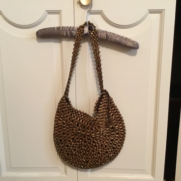 The Sak Wooden Bead Shoulder Bag - Picture 4 of 4
